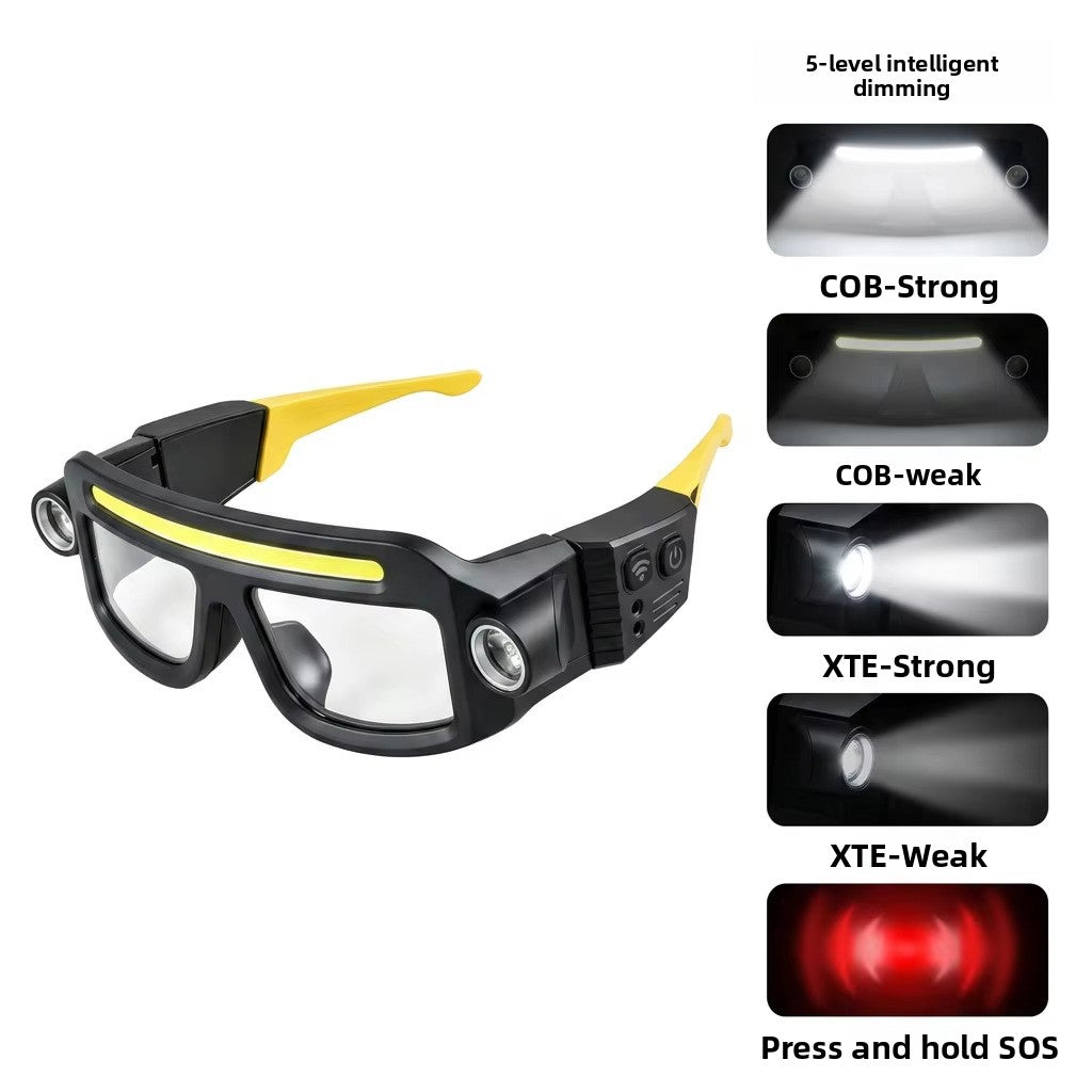 Portable Sensor LED Headlight Glasses